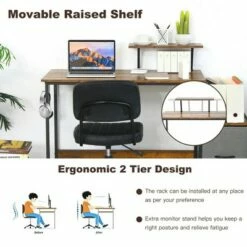 Costway Computer Desk Writing Workstation Home Office w/ Movable Storage Rack & Shelf 15 Costway Computer Desk Writing Workstation Home Office w/ Movable Storage Rack & Shelf -Outlet Desks Store unnamed file 1677
