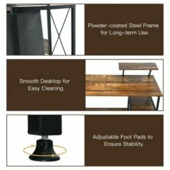 Costway Computer Desk Writing Workstation Home Office w/ Movable Storage Rack & Shelf 17 Costway Computer Desk Writing Workstation Home Office w/ Movable Storage Rack & Shelf -Outlet Desks Store unnamed file 1679