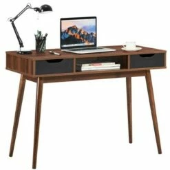 Costway Computer Desk Writing Table w/ Drawers Laptop PC Workstation Home OakWalnut 22 Costway Computer Desk Writing Table w/ Drawers Laptop PC Workstation Home OakWalnut -Outlet Desks Store unnamed file 1705