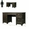 Costway 59'' Computer Desk Writing Desk Study Workstation with Drawers Brown 2 Costway 59'' Computer Desk Writing Desk Study Workstation with Drawers Brown -Outlet Desks Store unnamed file 1727
