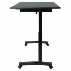 Sit and Stand Adjustable Height Desk with Casters - Atlantic White -Outlet Desks Store unnamed file 1751