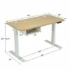 Costway 48'' Electric Standing Desk Height Adjustable w/ Control Panel & USB Port -Outlet Desks Store unnamed file 1771