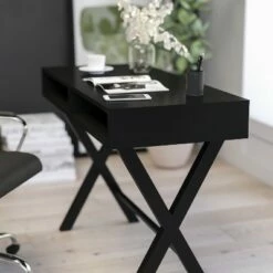 Merrick Lane Home Office Writing Computer Desk with Open Storage Compartments - Table Desk for Writing and Work -Outlet Desks Store unnamed file 1783