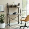 Metal and Wood Tiered Ladder Writing Desk - Saracina Home Rustic Oak -Outlet Desks Store unnamed file 1799