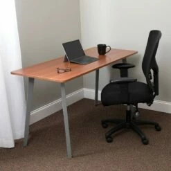 55" Computer Desk - OFM Maple -Outlet Desks Store unnamed file 1815