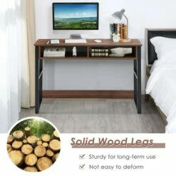 Costway Home Office Computer Desk 2 Drawers Makeup Vanity Console Table Vintage -Outlet Desks Store unnamed file 1847