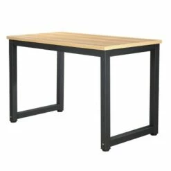 Edgemod Jane Office Desk - Poly & Bark Natural/black