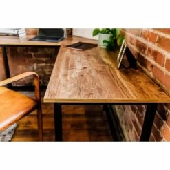 L Shaped Camden Computer Desk - OneSpace Classic Oak -Outlet Desks Store unnamed file 1875