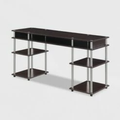 60" Designs2Go No Tools Deluxe Student Desk with Shelves - Breighton Home Black -Outlet Desks Store unnamed file 1898