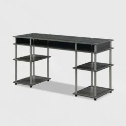 60" Designs2Go No Tools Deluxe Student Desk with Shelves - Breighton Home Black -Outlet Desks Store unnamed file 1899