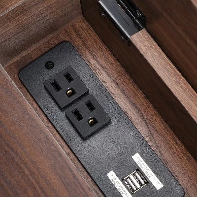 Loring Wood Writing Desk with Drawers - Project 62™ Vintage Oak 5 Loring Wood Writing Desk with Drawers - Project 62™ Vintage Oak - Image 3