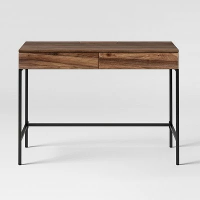Loring Wood Writing Desk with Drawers - Project 62™ Vintage Oak 10 Loring Wood Writing Desk with Drawers - Project 62™ Vintage Oak - Image 8