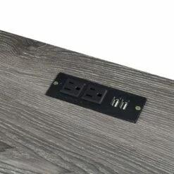 47" Monterey Desk with Charging Station Weathered Gray/Black - Breighton Home -Outlet Desks Store unnamed file 1973