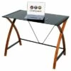 Modern Glass and Wood Computer Desk - Onespace Black/oak Brown -Outlet Desks Store unnamed file 1996