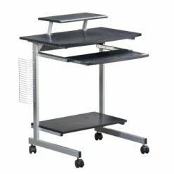 Compact Computer Cart with Storage - Techni Mobili Espresso -Outlet Desks Store unnamed file 2073