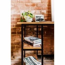 4 Shelf Camden Computer Desk Classic Oak - OneSpace -Outlet Desks Store unnamed file 2095