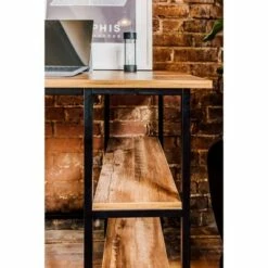 4 Shelf Camden Computer Desk Classic Oak - OneSpace -Outlet Desks Store unnamed file 2096