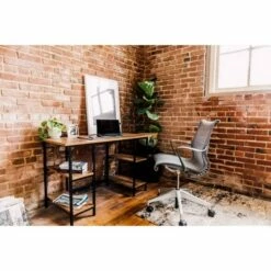 4 Shelf Camden Computer Desk Classic Oak - OneSpace -Outlet Desks Store unnamed file 2099