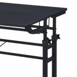 Rolling Writing Desk with Height Adjustable Desktop and Moveable Shelf - Techni Mobili Black -Outlet Desks Store unnamed file 2126