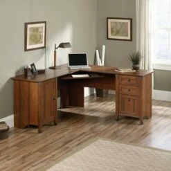 Carson Forge Corner Computer Desk Red - Sauder