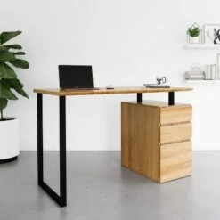 Computer Desk with Storage and File Cabinet Wood - Techni Mobili -Outlet Desks Store unnamed file 2150