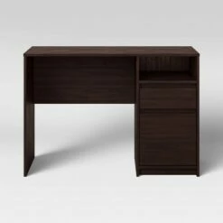 Writing Desk with Drawers - Room Essentials™ Espresso
