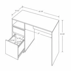 Writing Desk with Drawers - Room Essentials™ Espresso -Outlet Desks Store unnamed file 220