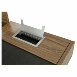 Compact Computer Desk with Multiple Storage Walnut - Techni Mobili -Outlet Desks Store unnamed file 2202