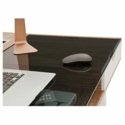 Compact Computer Desk with Multiple Storage Walnut - Techni Mobili -Outlet Desks Store unnamed file 2206