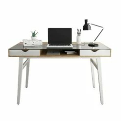 Compact Computer Desk with Multiple Storage Walnut - Techni Mobili -Outlet Desks Store unnamed file 2208
