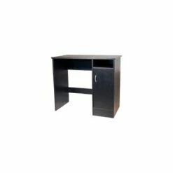 Madison Computer Desk with Cabinet - OneSpace Black