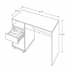Writing Desk with Drawers - Room Essentials™ Espresso -Outlet Desks Store unnamed file 221