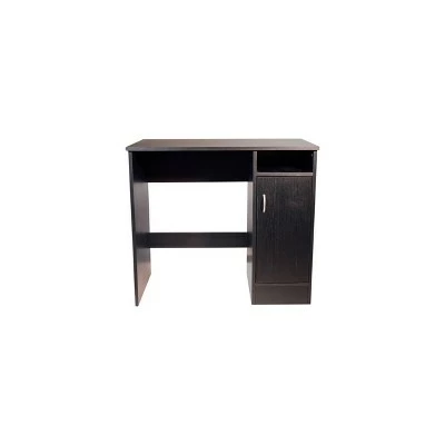 Madison Computer Desk with Cabinet - OneSpace Black 4 Madison Computer Desk with Cabinet - OneSpace Black - Image 2