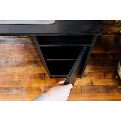 Madison Computer Desk with Cabinet - OneSpace Black 7 Madison Computer Desk with Cabinet - OneSpace Black - Image 5