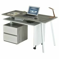Rotating Multi Positional Modern Desk Light Gray - Techni Mobili -Outlet Desks Store unnamed file 2239