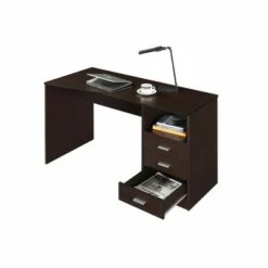 Classic Computer Desk with Multiple Drawers Brown - Techni Mobili -Outlet Desks Store unnamed file 2284