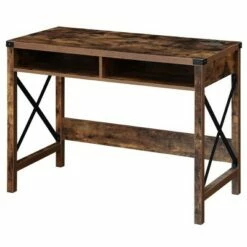 42" Durango Desk with Charging Station and Shelves - Breighton Home Oak/black -Outlet Desks Store unnamed file 2288