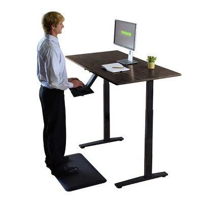 60"x30" Adjustable Standing Desk - Uncaged Ergonomics Black 4 60"x30" Adjustable Standing Desk - Uncaged Ergonomics Black - Image 2
