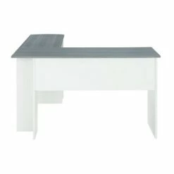 Modern L Shaped Desk with Side Shelves Gray - Techni Mobili -Outlet Desks Store unnamed file 2301