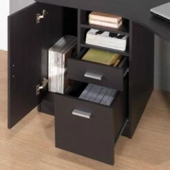 Classic Office Desk with Storage Espresso - Techni Mobili -Outlet Desks Store unnamed file 2312