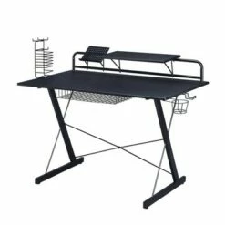 Techni Mobili Multi Functional Carbon Gaming Desk Black - Techni Sport -Outlet Desks Store unnamed file 2335