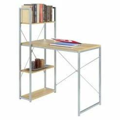 Designs2Go Office Workstation with Shelves - Breighton Home White