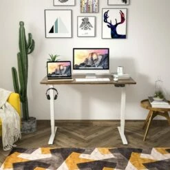 Costway Electric Adjustable Standing up Desk Dual Motor w/ Controller -Outlet Desks Store unnamed file 2374