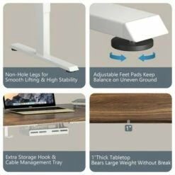 Costway Electric Adjustable Standing up Desk Dual Motor w/ Controller -Outlet Desks Store unnamed file 2379