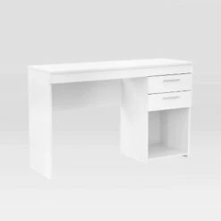 Home Office Workstation with Storage - Techni Mobili White -Outlet Desks Store unnamed file 2394