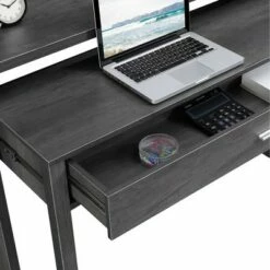 Newport JB Console Sliding Desk with Drawer and Riser - Breighton Home Gray 16 Newport JB Console Sliding Desk with Drawer and Riser - Breighton Home Gray -Outlet Desks Store unnamed file 2399