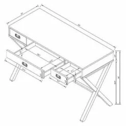 Campaign Wood Writing Desk with Drawers - Threshold™ Midtone Brown 15 Campaign Wood Writing Desk with Drawers - Threshold™ Midtone Brown -Outlet Desks Store unnamed file 240