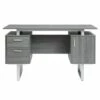 Modern Office Desk with Storage - Techni Mobili Gray