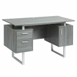 Modern Office Desk with Storage - Techni Mobili Gray -Outlet Desks Store unnamed file 2411