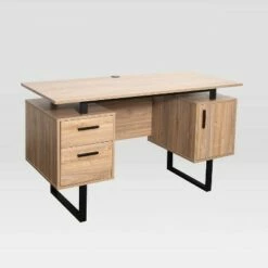 Modern Office Desk with Storage - Techni Mobili Gray -Outlet Desks Store unnamed file 2412